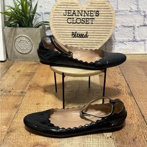 Chloé
Patent Leather Scalloped Accent Ballet Flats 40